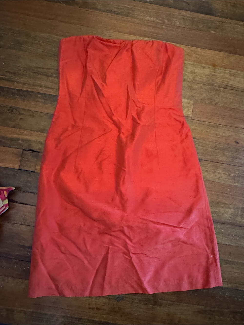 Dana Buchman Strapless Red Cocktail Sheath Dress